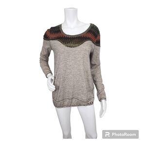 Anthropologie Mystree Long Sleeve Pullover Top Size M/L